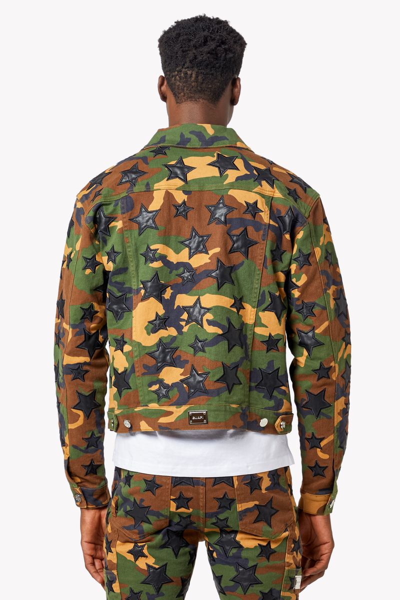 Camo Stars Denim Jacket