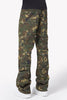 Camo Pockets Flared Denim