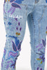 Purple Flower Denim