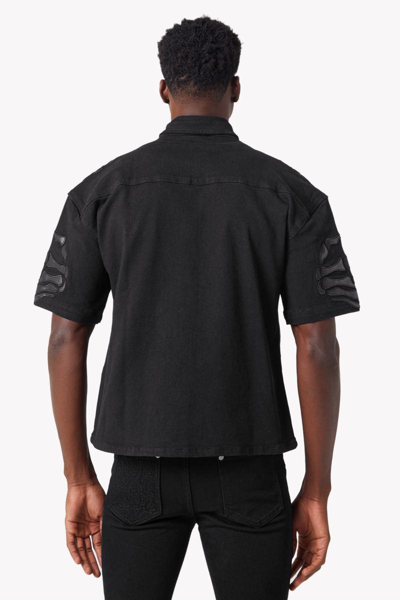 All Black Hell Dragger Denim Shirt