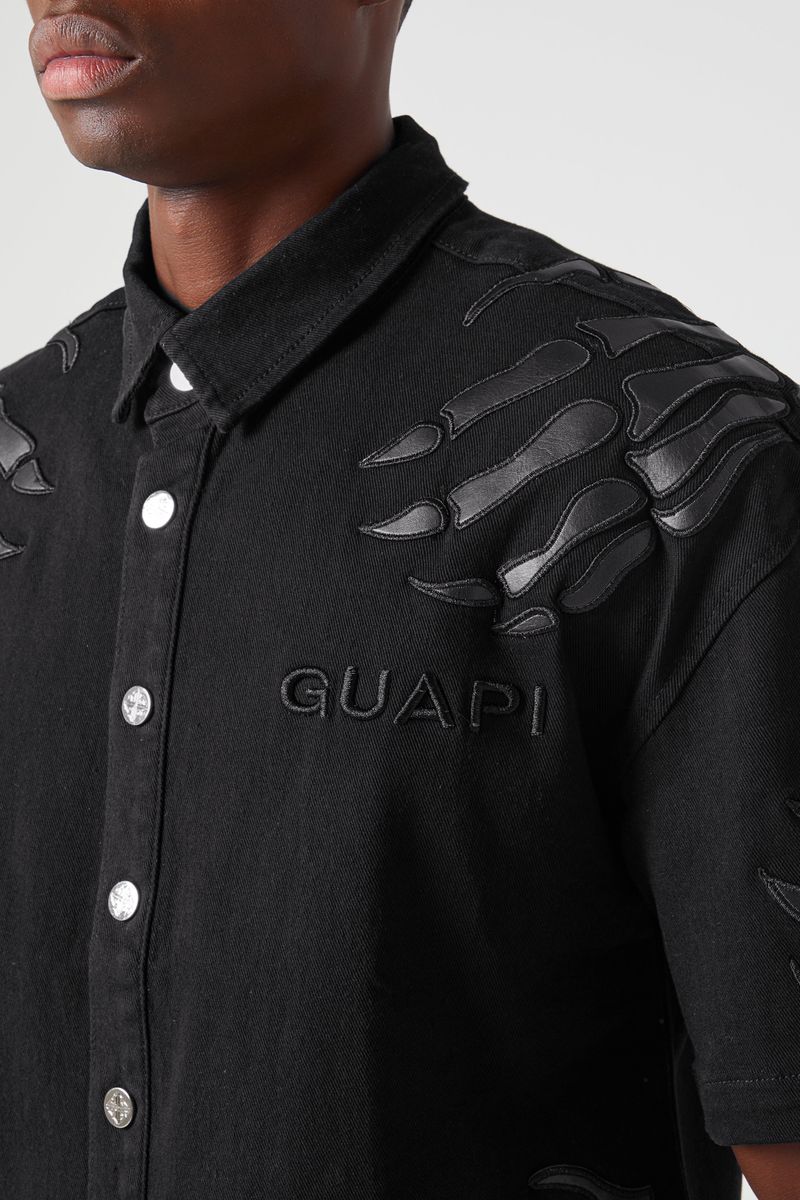All Black Hell Dragger Denim Shirt
