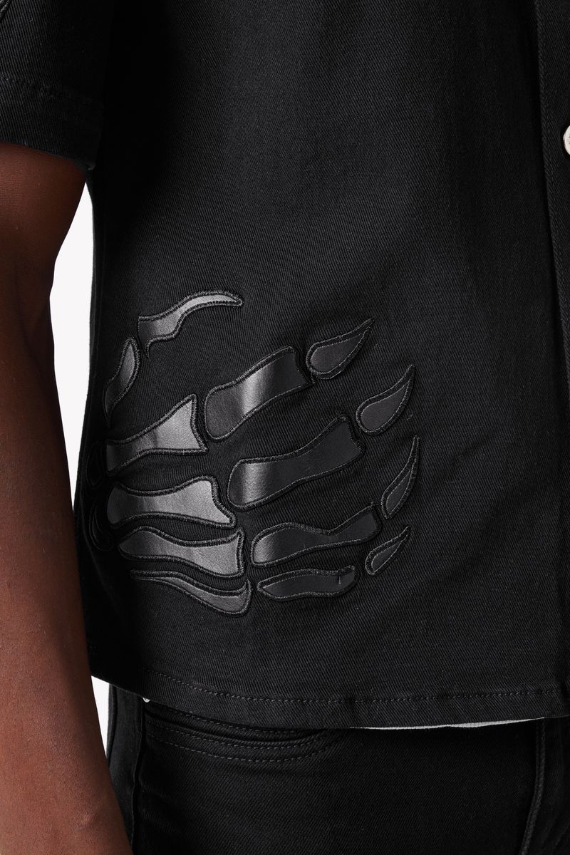 All Black Hell Dragger Denim Shirt