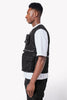 Obsidian Black Braided Vest