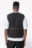 Obsidian Black Braided Vest