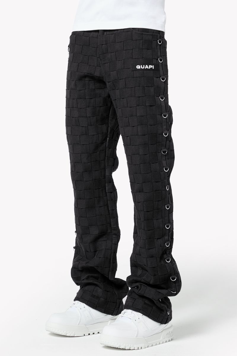 Obsidian Black Braided Pant
