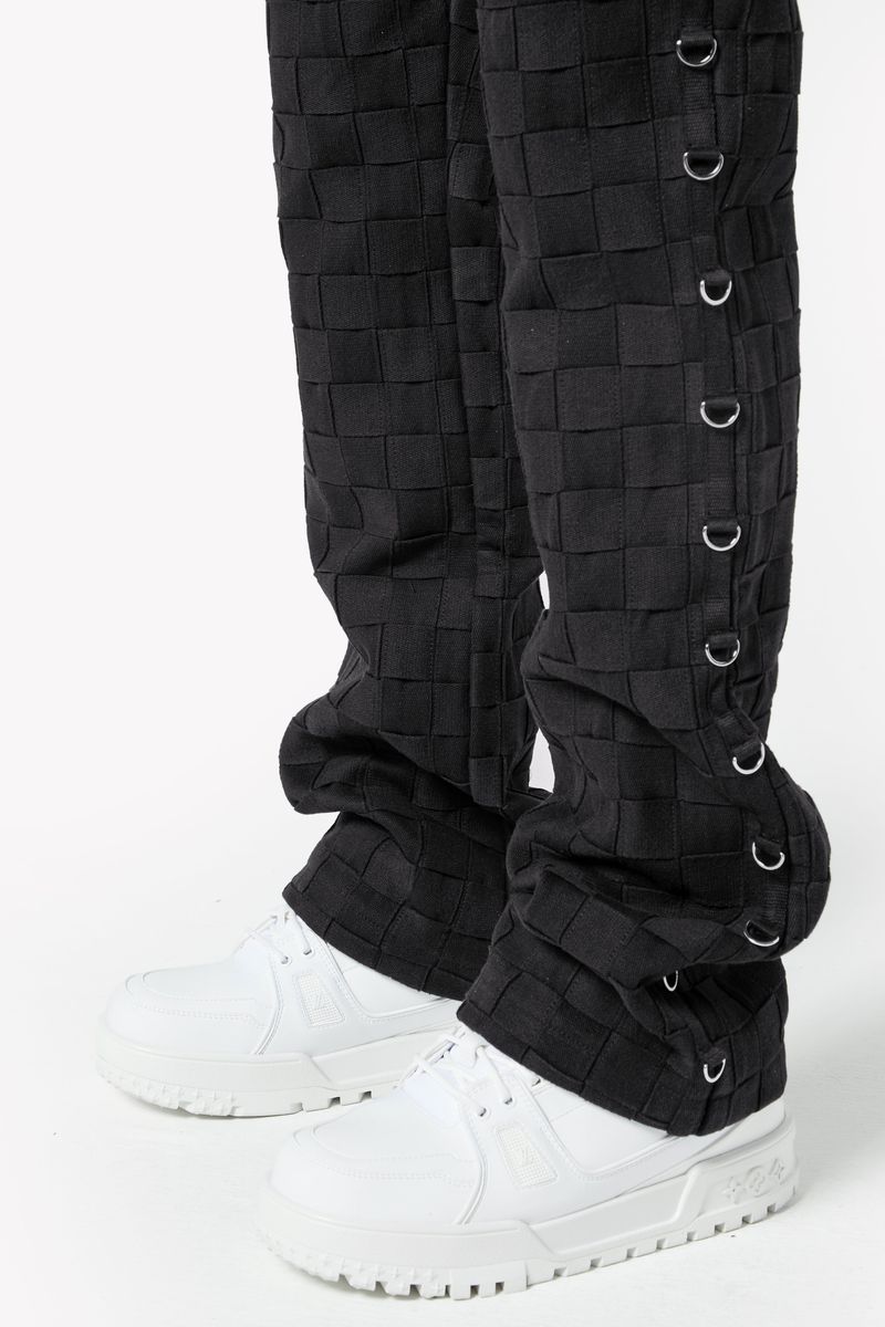 Obsidian Black Braided Pant