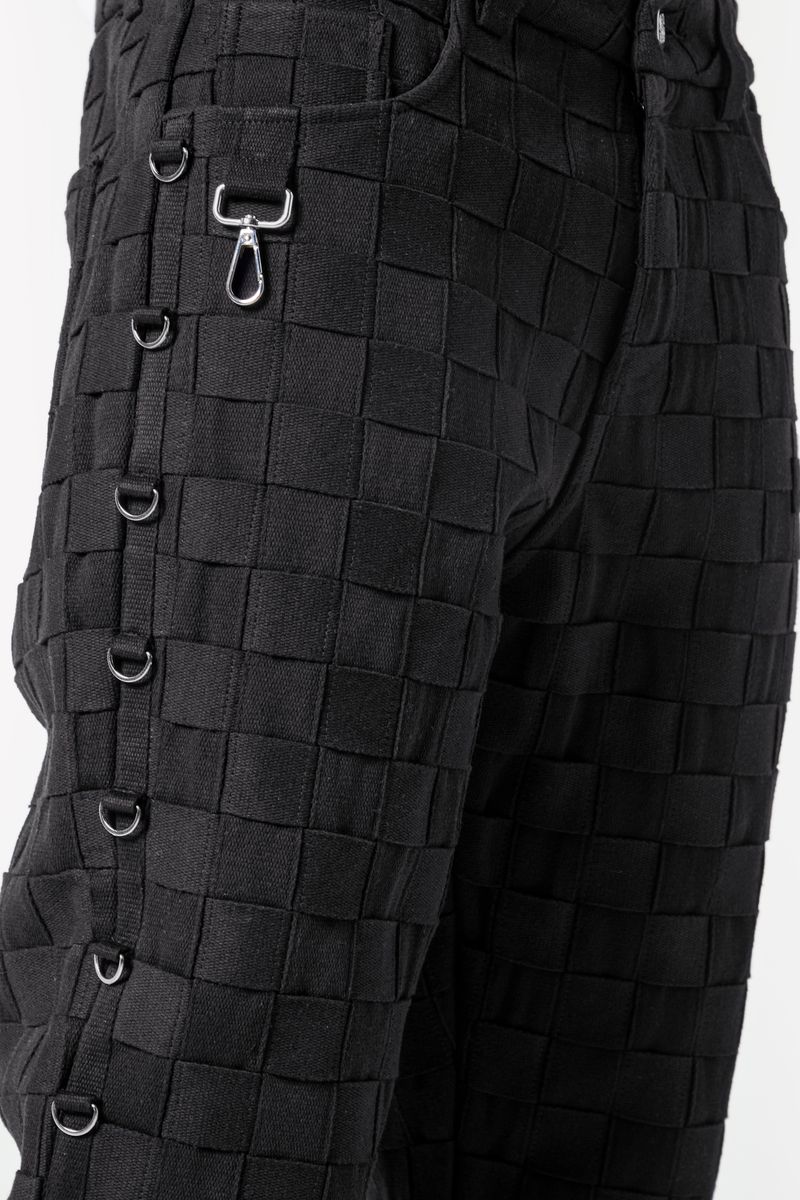 Obsidian Black Braided Pant