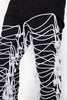 Obsidian Black Laced Denim