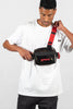 OFFICIAL Transparent Tri-Strap Utility Chest Bag - Black/Red